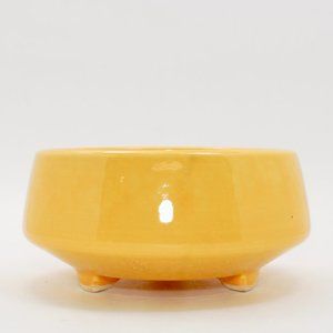 Bright Yellow Ceramic Succulent Planter
